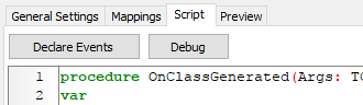 aurelius script tab