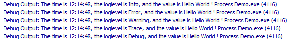 logging formatting example