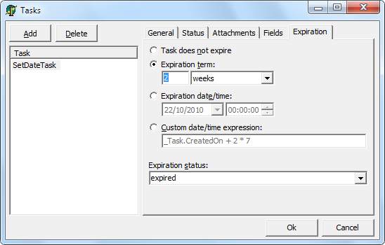 task expiration