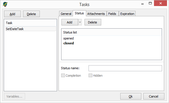 task status
