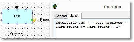 transition script