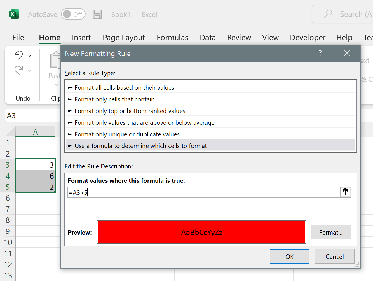 conditional formats range