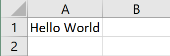 hello world in one line
