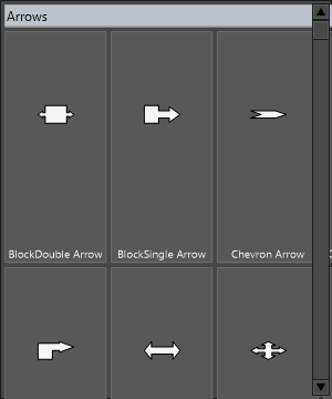 A Blox Selector palette of categorized block and line items