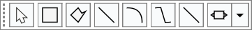 Blox selection toolbar with selection and element insertion buttons