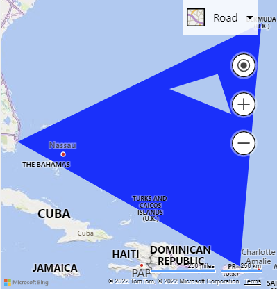Bing Maps polygon overlay