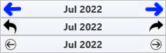 Custom arrow styles on the calendar header