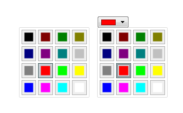 TTMSFNCColorSelector preset colours