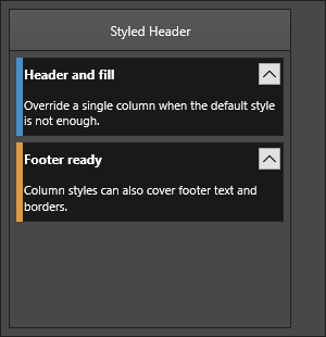 KanbanBoard column with a styled header