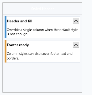 KanbanBoard column with a styled header