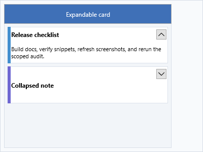 Expanded KanbanBoard item showing its body text