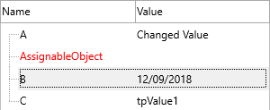 Object inspector after write-value customization