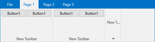 Rightmost toolbar compacted