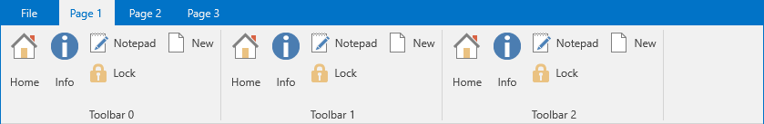 Mixed layout constraints — large buttons stay large, label buttons cap at label