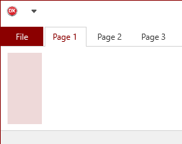 Custom rectangle implementing ITMSFNCRibbonTheme