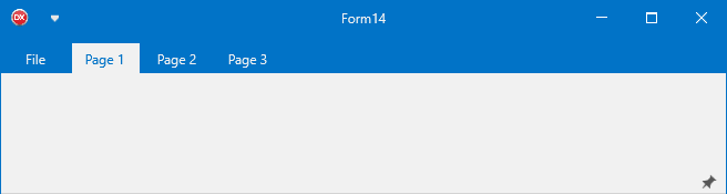Page content floating above the workspace in collapsed mode