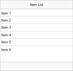 TableView with three basic text items