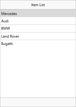 List with items