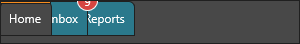 Active tab with a top accent bar