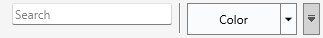 Toolbar with a hosted search edit, a separator, and a split color dropdown button