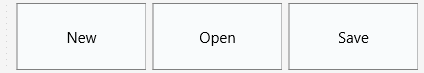 Toolbar in the large state with an icon-over-label button