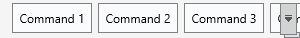 Responsive toolbar with a quick-menu button and an overflow options button