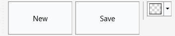 Branded large-state touch toolbar with icon-over-label buttons and a color picker