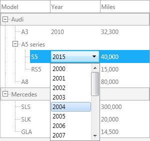 ComboBox inplace editor