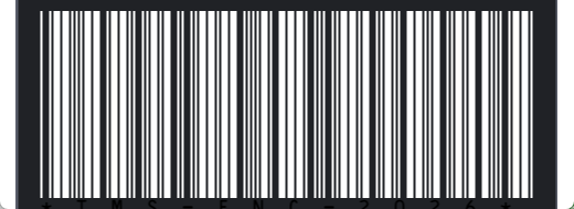 Styled barcode with custom colors, scale, and readable text