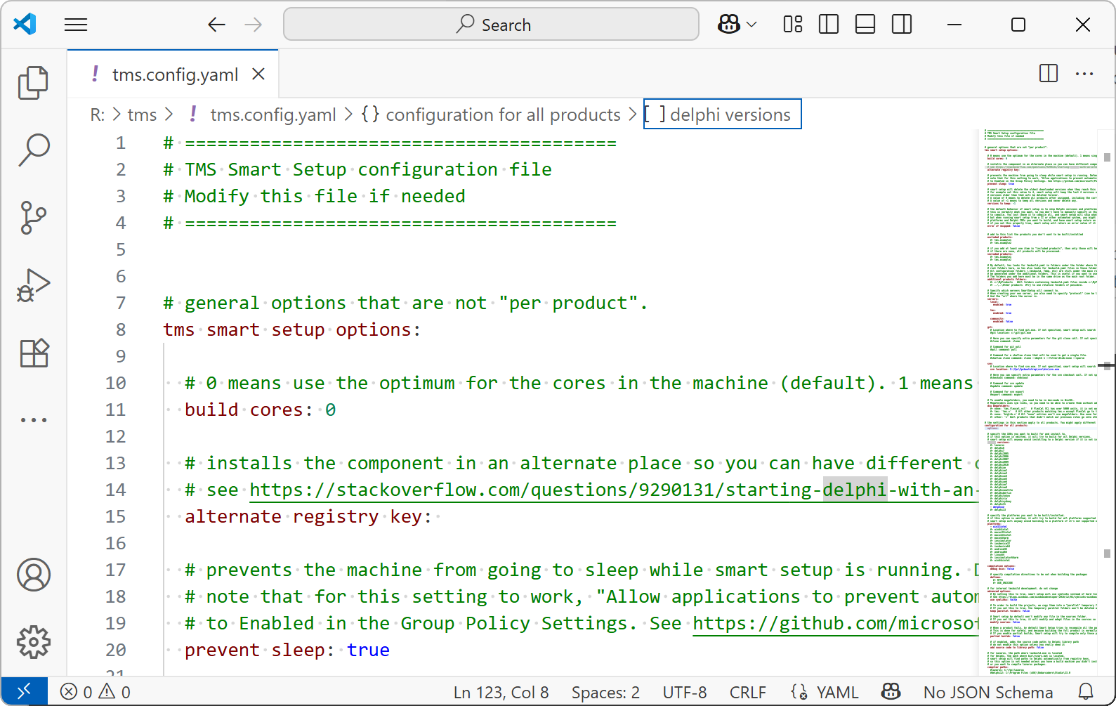 tms config yaml
