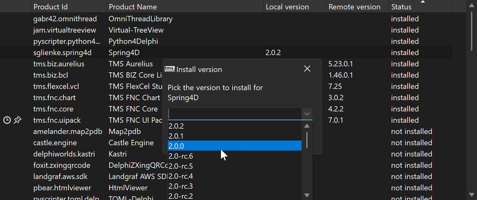 TMS Software Delphi  Components 