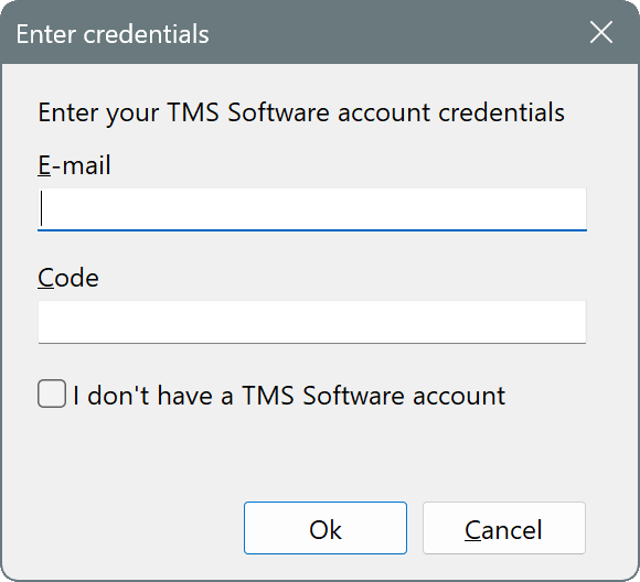 tmsgui login